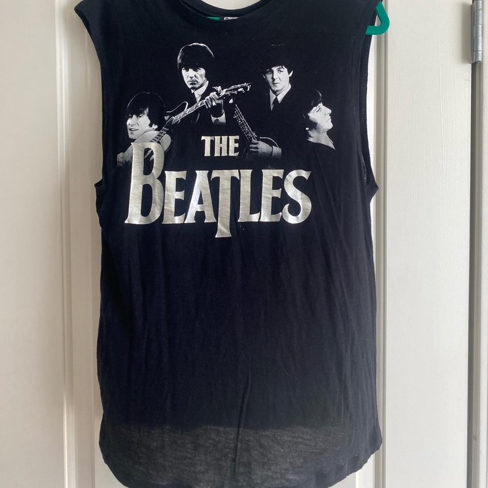 Black Beatles Sleeveless top